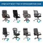 WOMACO Printed Office Chair Covers, Stretch Computer Chair Cover Universal Boss Chair Covers Modern Simplism Style High Back Chair Slipcover (A3, Large)