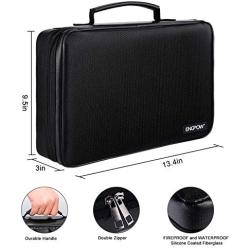 ENGPOW Battery Organizer,Fireproof Battery Organizer Storage Case with Tester (BT168),Waterproof Explosionproof Battery Holder Box with Cover,Holds 220+ AA AAA C D 9V Batteries