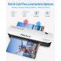 Merece Laminator - 4 in 1 A4 Thermal Laminator Machine, Personal Laminator for Home Use School Teachers Office Card Classroom, 9 Inches Small Hot Cold Lamination Machine with 30 Laminating Pouches