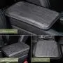 Center Console Armrest Cover, Armrest Cover for Car, Premium Wood Grain Leather Design, Universal Fit (Gray) Center Console Armrest Cover, Armrest Cover for Car, Premium Wood Grain Leather Design, Universal Fit (Gray)