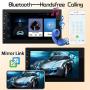 ZHNN 7 Inch Android 9.1 2021 New Car Stereo Radio Double Din Touchscreen Head Unit Multimedia Player,GPS Navigation Receiver/Bluetooth/Mirror Link/Support Backup Camera/FM/Dual USB (16GB)
