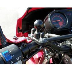 Ram Mount Rail Base with Stainless Steel U-Bolt and 1-Inch Ball for Rails from 0.5 to 1 Inches Diameter