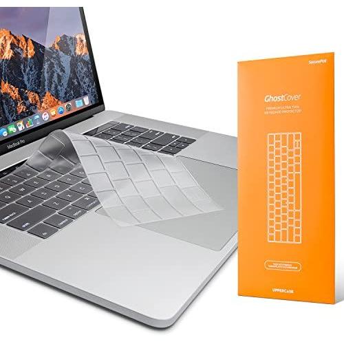 UPPERCASE GhostCover Premium Ultra Thin Keyboard Protector Compatible with MacBook Pro with Touch Bar 13'' and 15'' (2016 2017 2018 2019, Apple Model Number A1706, A1707, A1989, A1990, A2159)