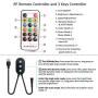 LED Strip Lights USB Powered Lights Strip App Controlled 6.56FT/2M RGB LED Lights Chase Effect Music LED Strip Rope Lights Waterproof Color Changing Lights Bluetooth Connect with RF Remote