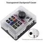 BlueFire 6 Way Blade Fuse Box Fuse Block Standard Circuit Fuse Holder with LED Light Indication & Protection Cover for Car Boat Marine Truck Vehicle SUV Yacht RV