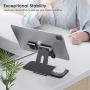 OMOTON Adjustable Apple Watch Stand, Triunity Charging Dock For iWatch, AirPod and iPhone 11/XR/XS/6/7/8 Plus/12 Pro Max, Original Apple Watch Magnetic Charging Cable Required, Black