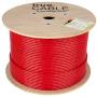 trueCABLE Cat6A Riser (CMR), 1000ft, Red, 23AWG 4 Pair Solid Bare Copper, 750MHz, ETL Listed, Unshielded Twisted Pair (UTP), Bulk Ethernet Cable