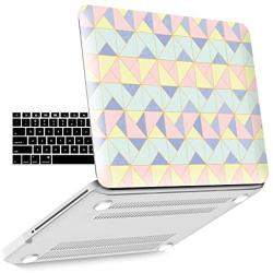 IBENZER MacBook Pro 13 Inch case A1278 Release 2012-2008, Plastic Hard Shell Case with Keyboard Cover for Apple Old Version Mac Pro 13 with CD-ROM, Angle Quartz, P13AGQZ+1A
