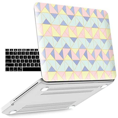 IBENZER MacBook Pro 13 Inch case A1278 Release 2012-2008, Plastic Hard Shell Case with Keyboard Cover for Apple Old Version Mac Pro 13 with CD-ROM, Angle Quartz, P13AGQZ+1A