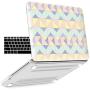 IBENZER MacBook Pro 13 Inch case A1278 Release 2012-2008, Plastic Hard Shell Case with Keyboard Cover for Apple Old Version Mac Pro 13 with CD-ROM, Angle Quartz, P13AGQZ+1A
