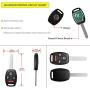 YITAMOTOR Key Fob Keyless Entry Remote Compatible for 2008 2009 2010 2011 2012 Honda Accord (Sedan Only) Car Key Replacement for KR55WK49308