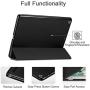 ESR Yippee Trifold Smart Case for iPad 9.7 2018/2017 [A1822, A1823,A1893,A1954](Not for iPad 10.2), Lightweight Cover with Auto Sleep/Wake, Hard Back Cover for iPad 5th/6th Gen ,Black