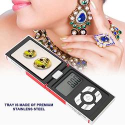 Qkiss 200gx0.01g Weigh Gram Digital Scale High Precision Jewelry Scale Gram Smart LCD Display Electronic Weight Scale, Mini Pocket Weight Jewelry Scale