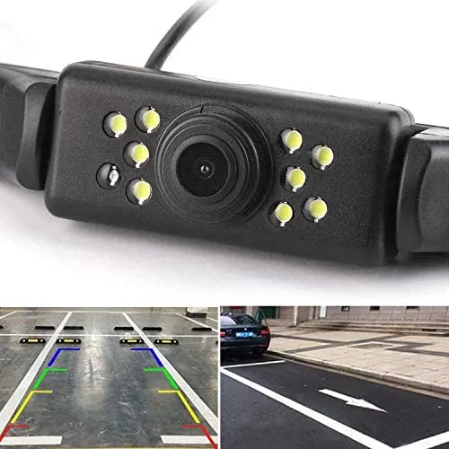 Vehicle License Plate Backup Camera - Car Rear View Camera,GOODBONG Automotive Backing Camera 120° View Angle Waterproof 9 LED Night Vision Reversing Camera for Trucks/SUV/RV/Pickup/Vans Vehicle License Plate Backup Camera - Car Rear View Camera,GOODBONG Automotive Backing Camera 120° View Angle Waterproof 9 LED Night Vision Reversing Camera for Trucks/SUV/RV/Pickup/Vans