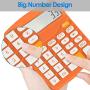 Helect Calculator, Standard Function Desktop Calculator, Orange