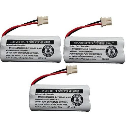 Replacement Battery BT162342 / BT262342 for Vtech AT&T Cordless Telephones CS6114 CS6419 CS6719 EL52300 CL80111 (3-Pack)