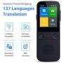 Language Translator Device Portable Voice Translator Support WiFi/Hotspot/Offline Smart Translator Device Two Way Real Time 2.4 Inch Touch Screen 138 Languages