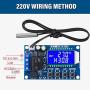 2 Pieces XY-T01 Electronic Temperature Controller, DC 6 - 30V 24V Digital Temperature Control Module -50°C to 100°C Digital Thermostat Temperature Control Switch Boards with Waterproof NTC Probe