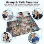Intercoms Wireless for Home - GLCON 6 Pack Long Range 1 Mile Wireless Intercom System 10 Channel 3 Code - Room to Room Home Intercom System for Business House Office Gate Restaurant Elderly