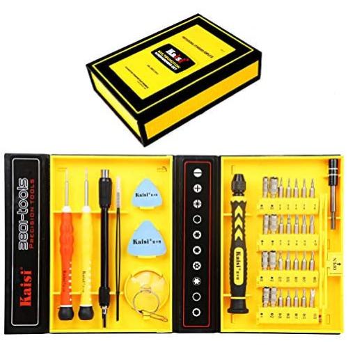 Kaisi 38-Piece Magnetic Screwdriver Set Precision Toolkit - Electronics, Cellphone, Computer, Laptops & Tablets Repair Kit