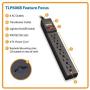 Tripp Lite 6 Outlet Surge Protector Power Strip, 6ft Cord, 790 Joules, Black, & $20,000 INSURANCE (TLP606B)