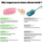 Emoly Silicone Bath Shower Loofah Brush, 100% Silicone Gentle Back Scrubber, Best Body exfoliating loofa Brush Gift for Baby Kids Men Father Mother Wife Family (Pink) Emoly Silicone Bath Shower Loofah Brush, 100% Silicone Gentle Back Scrubber, Best Body exfoliating loofa Brush Gift for Baby Kids Men Father Mother Wife Family (Pink)