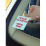 Sticker Shield - Windshield Sticker Applicator for Easy Application, Removal and Re-Application from Car to Car - 1 Pack of 4 inch x 6 inch Sheets (2 Sheets Total)