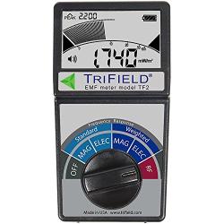Electric Field, Radio Frequency (RF) Field, Magnetic Field Strength Meter by Trifield – EMF Meter Model TF2 – Detect 3 Types of Electromagnetic Radiation with 1 Device – Made in USA by AlphaLab, Inc.