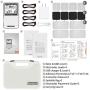 iSTIM EV-805 TENS EMS 4 Channel Rechargeable Combo Machine Unit - Muscle Stimulator + Back Pain Relief and Management- 24 Programs/Backlit (Including Electrodes Pads)