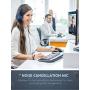 Mpow 071 USB Headset/ 3.5mm Computer Headset with Microphone Noise Cancelling, Lightweight PC Headset Wired Headphones, Business Headset for Skype, Webinar, Cell Phone, Call Center