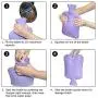 HomeTop Premium Classic Rubber Hot Water Bottle, Great for Pain Relief, Hot and Cold Therapy (2 Liters, Blue) HomeTop Premium Classic Rubber Hot Water Bottle, Great for Pain Relief, Hot and Cold Therapy (2 Liters, Blue)