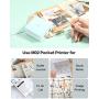 Phomemo M02 Pocket Printer- Mini Bluetooth Wireless Portable Mobile Printer Thermal Printer Compatible with iOS + Android for Learning Assistance, Study Notes, Journal, Fun, Work, Ice Cream Green