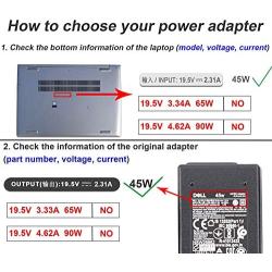 45W Replacement AC Adapter for Dell Inspiron 15 3000 Series 15-3552 3555 3558 3565 3567 5551 5552 5555 5558 5559 5565 5567 5568 5578 7558 7568 7569 7579
