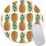 Smooffly Vintage Pineapple Painting Art Round Mouse Pad, Cute Tropical Pineapple Circular Mouse Pads Size 7.9 x 7.9 x 0.12 Inch