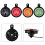 12V 110dB Small Motorcycle Horn, Universal 435HZ Loud Snail Horn Car Snail Air Horn Waterproof Snail Horn Loudspeaker for Car Vehicle Truck Motorcycle(Red)