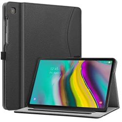 Fintie Case for Samsung Galaxy Tab S5e 10.5 2019 Model SM-T720(Wi-Fi) SM-T725(LTE) SM-T727(Verizon/Sprint/AT&T), Multi-Angle Viewing Stand Cover with Pocket Auto Sleep Wake Feature, Black