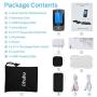 Independent Dual Channel TENS EMS Unit of Ohuhu, AS8012 TENS and Powered Muscle Stimulator with 20 Massage Modes for Pain Relief, Rechargeable Electronic Massager 24 Pads, Matte Black Valentines Day