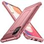ORETECH Designed for Galaxy A51 Case with [2 x Tempered Glass Screen Protector] 360° Full Body Hard PC Soft TPU Rubber Silicone Edge Protective Cover for Samsung Galaxy A51 4G 6.5'' Rosegold