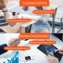 Smart Language Translator Device with WiFi or Hotspot 2.4 Inch Touch Screen Support 70 Languages Two Way Voice Translation for Travelling Learning Business Shopping(Black)