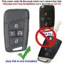 2x Coolbestda Rubber Push Start 4buttons Key Fob Glove Protector Case Holder for 2021 2020 2019 VW Volkswagen Tiguan Atlas Jetta Passat Golf Alltrack (Key in ignition OR Flip Key NOT FIT)
