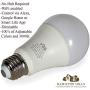 Hamilton Hills LED Multi Color Smart Bulb - Alexa Certified Standard Universal A19 E26 Dimmable Color Adjustable Lightbulb WiFi Enabled No Hub Required 3000K White
