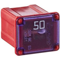 10 Pack FMX-50LP 50 Amp Low Profile Female Maxi Fuse, 32Vdc Fit for Ford Chevy/GM Nissan and Toyota Pickup Trucks Cars and SUVs