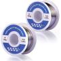 Fpxnb 2 Pack 60-40 Tin Lead Rosin Core Solder Wire Set for Electrical Soldering and DIY 0.0236 in (0.6 mm) 0.0315 in (0.8mm) 0.0394 in (1 mm) 0.0472 in (1.2 mm) 100g (0.22lbs) + 50g (0.11lbs)