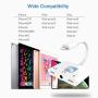 3.5mm Headphone Jack Adapter, 3 in 1 Audio and Charge Headphone Splitter for Phone 11 /11 Pro /XS /XS Max /XR /X /8 /8 Plus /7 /7 Plus, Support Fast Charge (White)