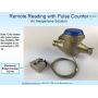 DAE VM-100P 1” Positive Displacement Water Meter with Pulse Output, Measuring in Gallon + Couplings