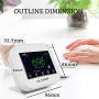 GZAIR Model 2 Indoor CO2 Meter, Temperature and Relative Humidity Carbon Dioxide Detector, Air Quality Monitor, NDIR Channel Sensor, Data Logger, 0~9999ppm Range