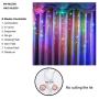 ZIMINGU LED Icicle Lights,LED Curtain Light,96LEDS 13FT 8 Modes,RGB Decorations Fairy Lights for Holiday Party Yard Garden Wedding Bedroom Patio Christmas (Multicolor, 4M)