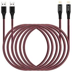 Long iPhone Charger 10ft Extra Lightning Charging Cable 2Pack 10 Foot Cord for iPhone 11/11 Pro/X/Xs Max/XR/XR/X/8/8 Plus/7/7 Plus/6/6s/Plus/SE/5c/5s/5 iPad Air 2/Mini/Max 3Meter 10Feet Charger Wire