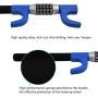 LC Prime Steering Wheel Lock Universal Vehicle Car Truck Van SUV Keyless Password Coded Twin Hooks Extendable Retractable Heavy Duty Security Guard Anti Theft Steel Plastic Blue