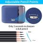 Electric Pencil Sharpener, Automatic Pencil Sharpener for Colored Pencils(6-8mm), Fast Sharpen, 3 Settings, Battery Operated, for Kids, Office, School, Artist, Students